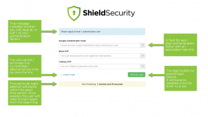Screenshot: Shield Login Authentication Portal